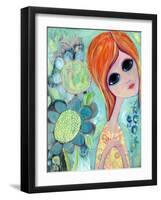 Big Eyed Girl Hope Garden-Wyanne-Framed Giclee Print