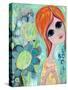 Big Eyed Girl Hope Garden-Wyanne-Stretched Canvas