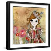 Big Eyed Girl I Am the Queen (No Words)-Wyanne-Framed Giclee Print