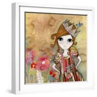 Big Eyed Girl I Am the Queen (No Words)-Wyanne-Framed Giclee Print