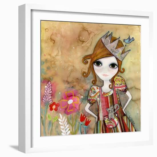 Big Eyed Girl I Am the Queen (No Words)-Wyanne-Framed Giclee Print