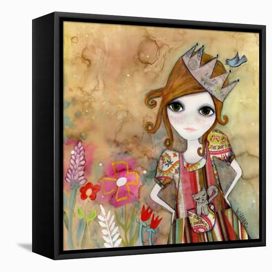 Big Eyed Girl I Am the Queen (No Words)-Wyanne-Framed Stretched Canvas