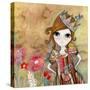 Big Eyed Girl I Am the Queen (No Words)-Wyanne-Stretched Canvas