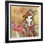 Big Eyed Girl I Am the Queen (No Words)-Wyanne-Framed Giclee Print