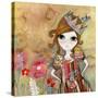 Big Eyed Girl I Am the Queen (No Words)-Wyanne-Stretched Canvas