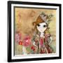 Big Eyed Girl I Am the Queen (No Words)-Wyanne-Framed Giclee Print