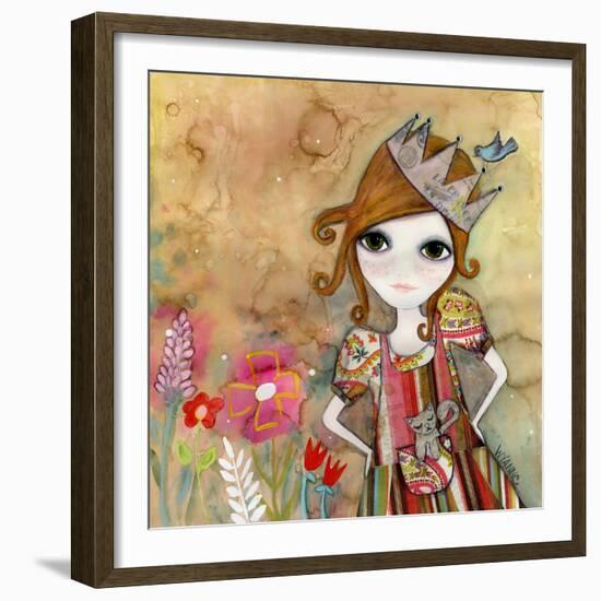 Big Eyed Girl I Am the Queen (No Words)-Wyanne-Framed Giclee Print