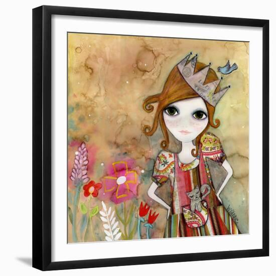 Big Eyed Girl I Am the Queen (No Words)-Wyanne-Framed Giclee Print
