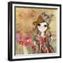 Big Eyed Girl I Am the Queen (No Words)-Wyanne-Framed Giclee Print