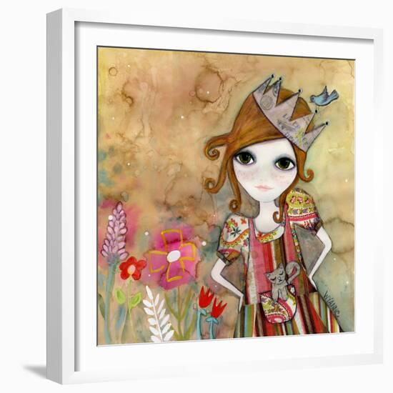 Big Eyed Girl I Am the Queen (No Words)-Wyanne-Framed Giclee Print