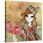 Big Eyed Girl I Am the Queen (No Words)-Wyanne-Stretched Canvas