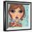 Big Eyed Girl Ice Cream Cone-Wyanne-Framed Giclee Print