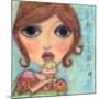 Big Eyed Girl Ice Cream Cone-Wyanne-Mounted Giclee Print