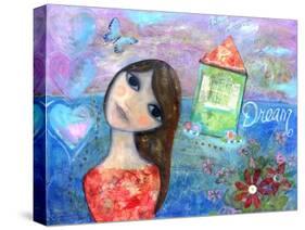 Big Eyed Girl Indulge Your Soul-Wyanne-Stretched Canvas