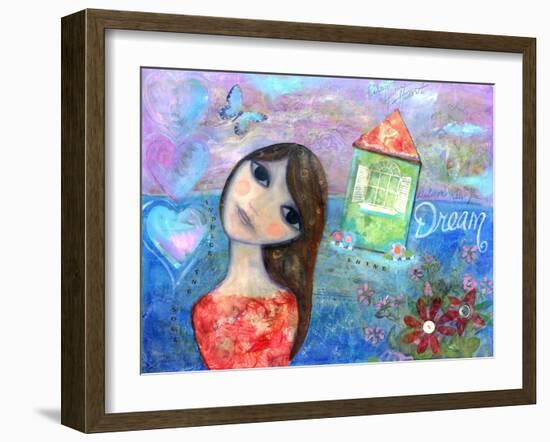 Big Eyed Girl Indulge Your Soul-Wyanne-Framed Giclee Print