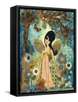 Big Eyed Girl Keeping Each Other Company-Wyanne-Framed Stretched Canvas