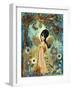 Big Eyed Girl Keeping Each Other Company-Wyanne-Framed Giclee Print