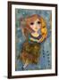 Big Eyed Girl Moon Love-Wyanne-Framed Giclee Print