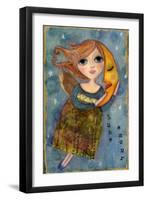 Big Eyed Girl Moon Love-Wyanne-Framed Giclee Print