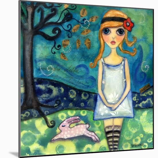 Big Eyed Girl My Name Is Alice-Wyanne-Mounted Giclee Print