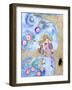 Big Eyed Girl Night Owls-Wyanne-Framed Giclee Print