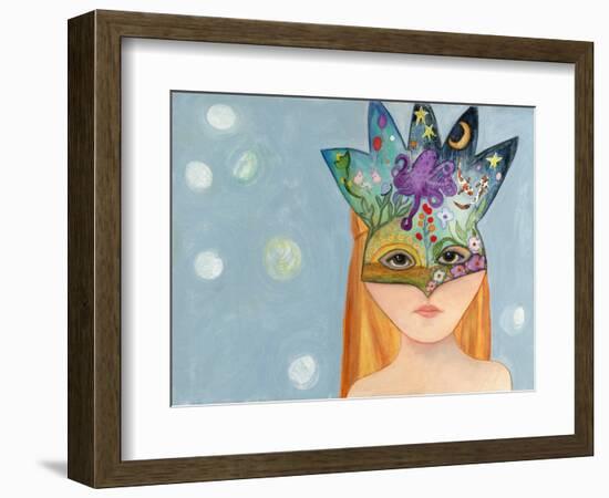 Big Eyed Girl No One Can Ever Know-Wyanne-Framed Giclee Print