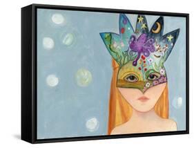 Big Eyed Girl No One Can Ever Know-Wyanne-Framed Stretched Canvas