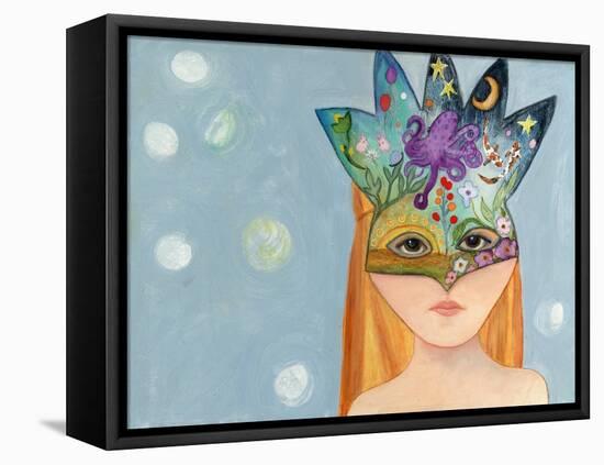 Big Eyed Girl No One Can Ever Know-Wyanne-Framed Stretched Canvas