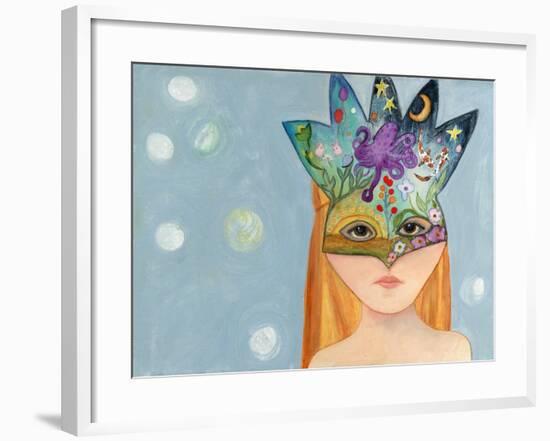 Big Eyed Girl No One Can Ever Know-Wyanne-Framed Giclee Print