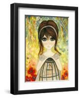 Big Eyed Girl Not Today-Wyanne-Framed Giclee Print