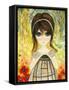 Big Eyed Girl Not Today-Wyanne-Framed Stretched Canvas