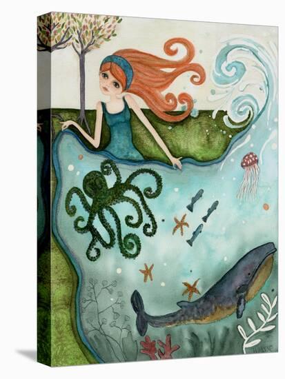 Big Eyed Girl Ocean Dreamer-Wyanne-Stretched Canvas