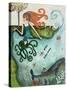 Big Eyed Girl Ocean Dreamer-Wyanne-Stretched Canvas