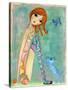 Big Eyed Girl Play Nice-Wyanne-Stretched Canvas