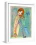 Big Eyed Girl Play Nice-Wyanne-Framed Giclee Print