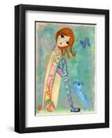 Big Eyed Girl Play Nice-Wyanne-Framed Giclee Print