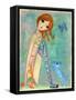 Big Eyed Girl Play Nice-Wyanne-Framed Stretched Canvas