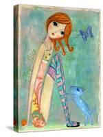 Big Eyed Girl Play Nice-Wyanne-Stretched Canvas