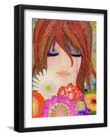 Big Eyed Girl Reflections-Wyanne-Framed Giclee Print