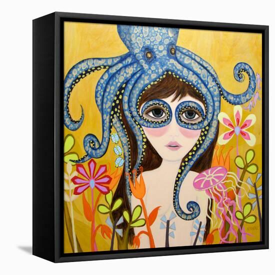 Big Eyed Girl She Can See Clearly Now-Wyanne-Framed Stretched Canvas