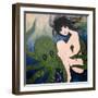 Big Eyed Girl She Wants to See New Things-Wyanne-Framed Premium Giclee Print