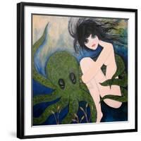 Big Eyed Girl She Wants to See New Things-Wyanne-Framed Giclee Print