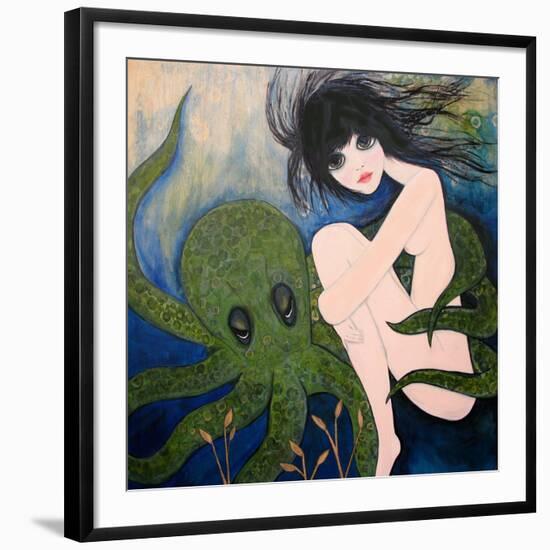 Big Eyed Girl She Wants to See New Things-Wyanne-Framed Giclee Print