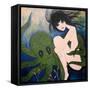 Big Eyed Girl She Wants to See New Things-Wyanne-Framed Stretched Canvas