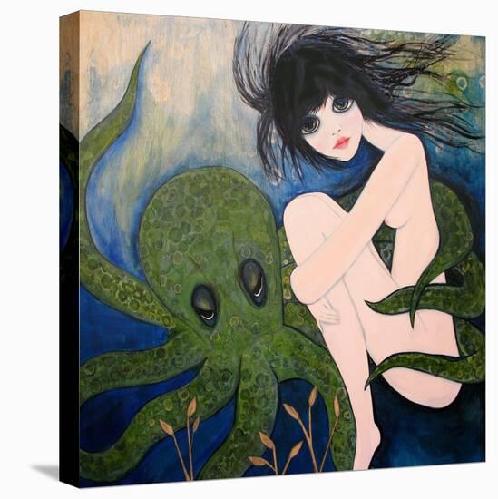 Big Eyed Girl She Wants to See New Things-Wyanne-Stretched Canvas
