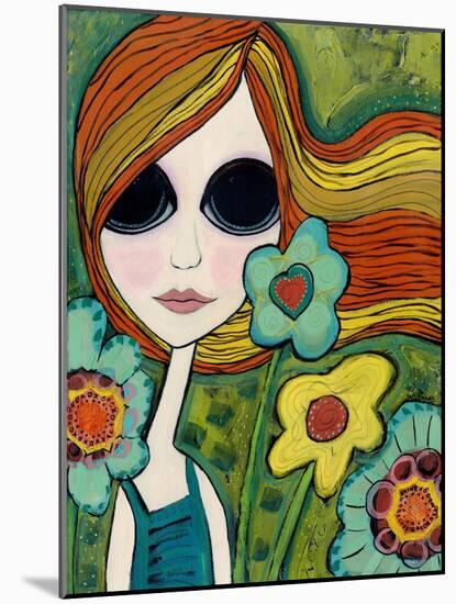 Big Eyed Girl Shine-Wyanne-Mounted Giclee Print