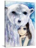 Big Eyed Girl Solitude-Wyanne-Stretched Canvas