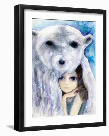 Big Eyed Girl Solitude-Wyanne-Framed Giclee Print