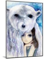 Big Eyed Girl Solitude-Wyanne-Mounted Giclee Print