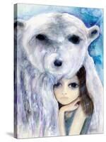 Big Eyed Girl Solitude-Wyanne-Stretched Canvas